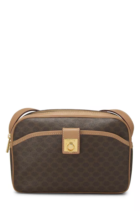 Brown Coated Canvas Macadam Shoulder Bag, , large image number 0