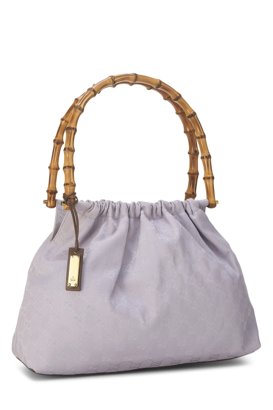 Purple GG Canvas Bamboo Top Handle Bag, , large image number 1