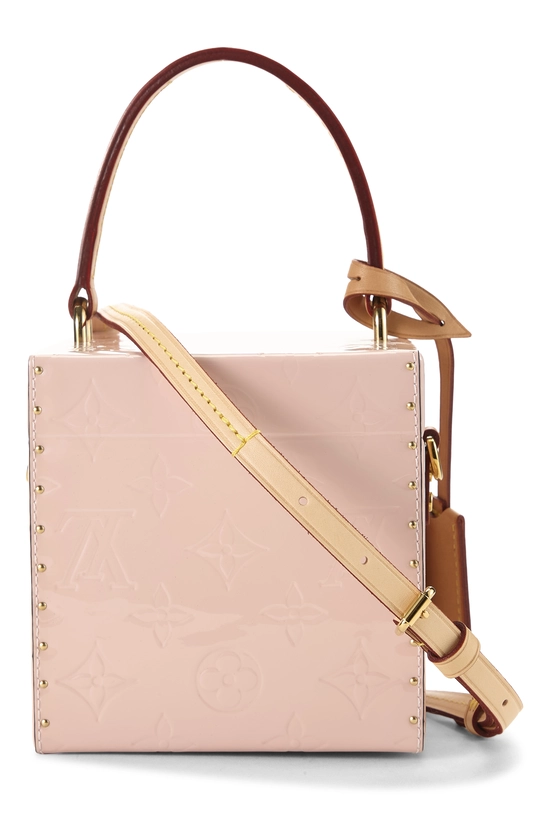 Pink Vernis Leather Bleecker Box Bag, , large image number 3