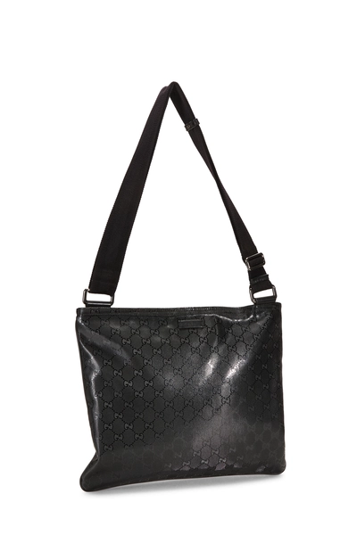 Gucci Black GG Imprime Flat Messenger — photo 2