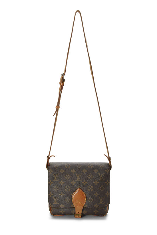 Louis Vuitton Vintage Canvas Cartouchiere MM Messenger Bag M51253 Black  Cloth ref.909981 - Joli Closet