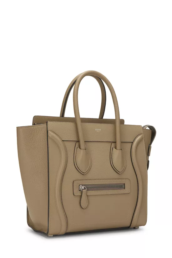 Beige Drummed Calfskin Luggage Micro, , large image number 1