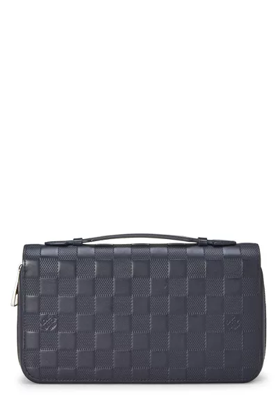 Navy Damier Infini Zippy XL