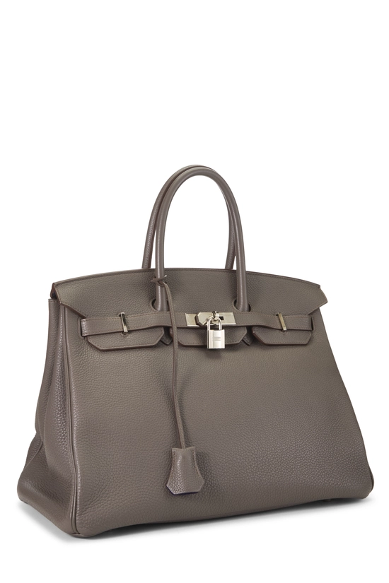 Etain, Ultraviolet Togo Verso Birkin 35 Special Order (SPO), , large image number 1