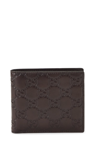 Brown Guccissima Bi-Fold Wallet