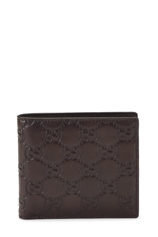 Brown Guccissima Bi-Fold Wallet, , large image number 0
