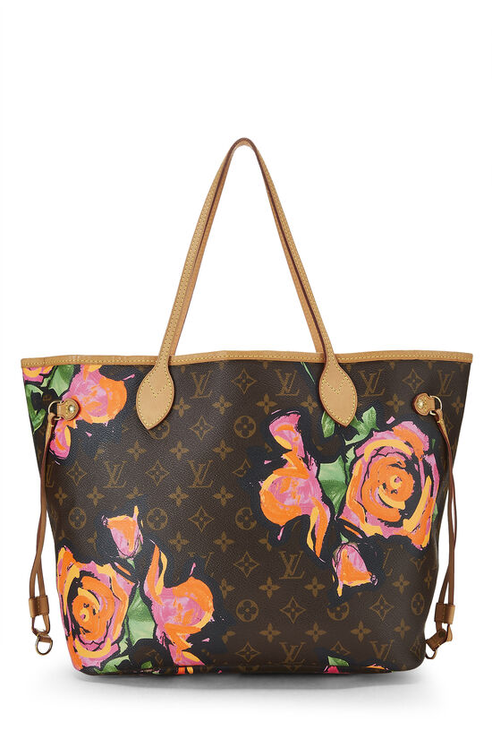 Stephen Sprouse x Louis Vuitton Monogram Canvas Roses Neverfull MM