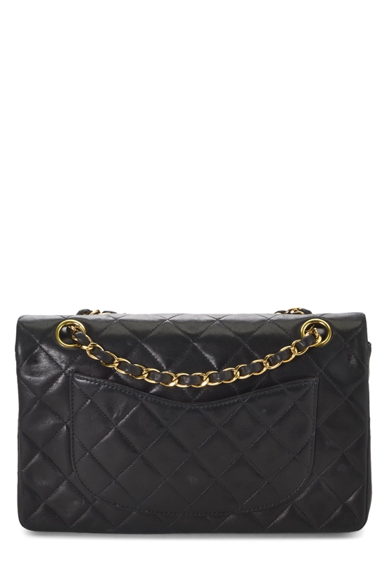 Black Quilted Lambskin Classic Double Flap Small, , large image number 3