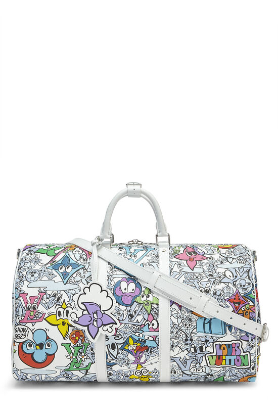 Multicolor Monogram Comics Keepall Bandouliere 50, , large image number 0