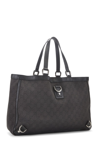 Gucci Black Original GG Canvas D-Ring Abbey Tote Large — photo 2