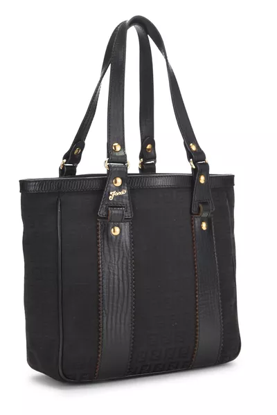 Black Zucchino Canvas Tote Small, , large