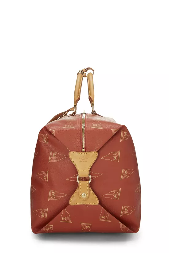 Red Coated Canvas America's Cup Sac Cabourg, , large image number 2