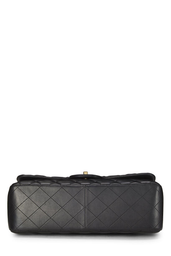 Black Quilted Lambskin Classic Double Flap Jumbo, , large image number 4