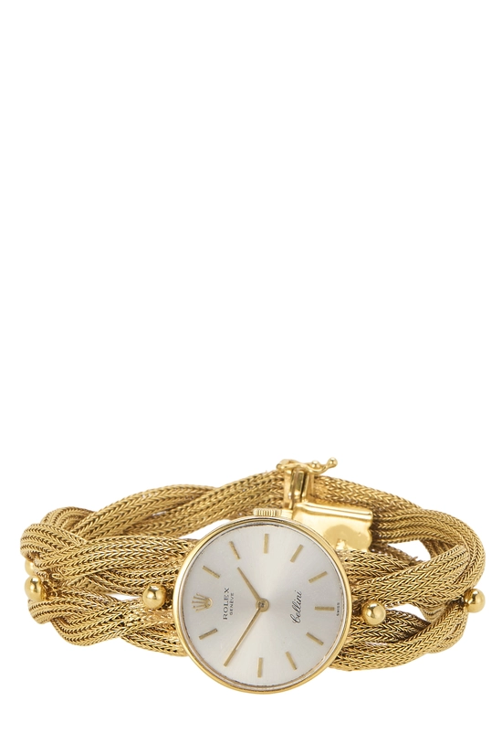 Yellow Gold Cellini Braided Bracelet Watch, , large image number 2