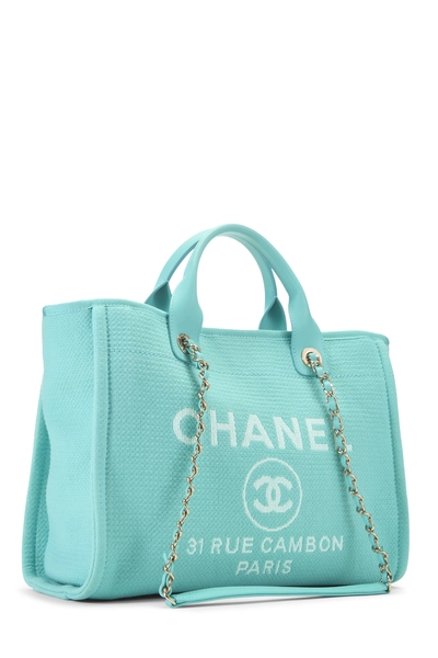 Chanel Blue Canvas Deauville Medium NM — photo 2