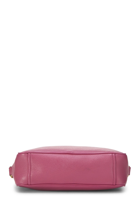 Pink Vitello Daino Camera Crossbody Bag, , large image number 4