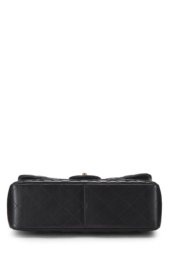 Black Quilted Lambskin New Classic Double Flap Jumbo, , large image number 4