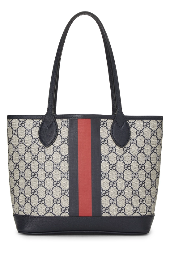 Navy GG Supreme Canvas Ophidia Tote Medium, , large image number 3
