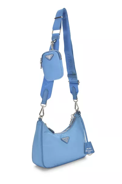 Blue Tessuto Re-Edition 2005 Hobo Mini, , large