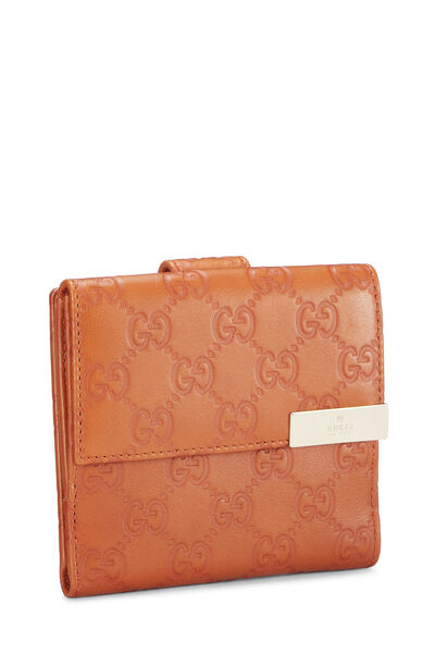 Orange Guccissima French Wallet, , large