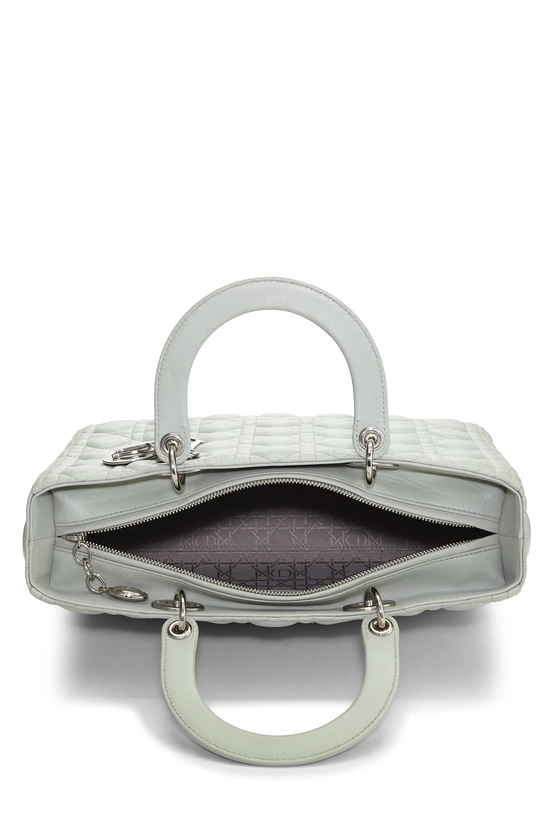 Green Cannage Leather Lady Dior Large, , large image number 5