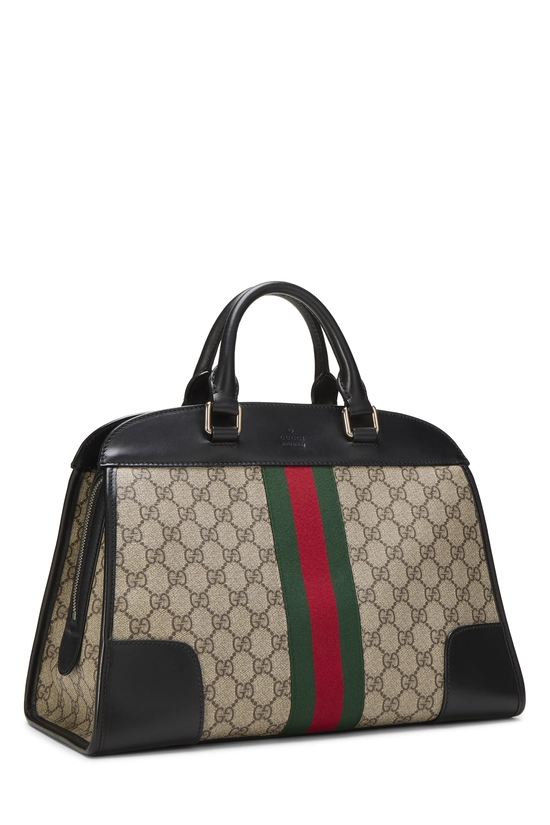 Black Original GG Supreme Canvas Web Dome Bag, , large image number 1
