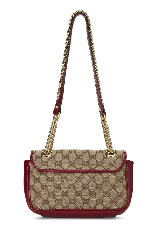 Red Original GG Canvas Marmont Shoulder Mini, , large image number 3