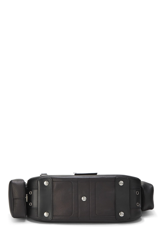 Black Leather Street Chic Columbus Shoulder Bag, , large image number 4