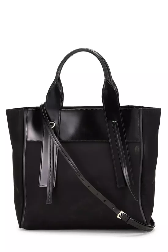 Black Nylon Convertible Tote Small, , large image number 3