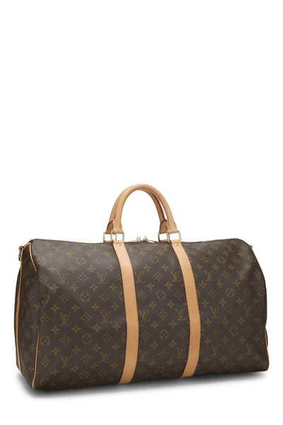 Monogram Canvas Keepall Bandouliere 50, , large