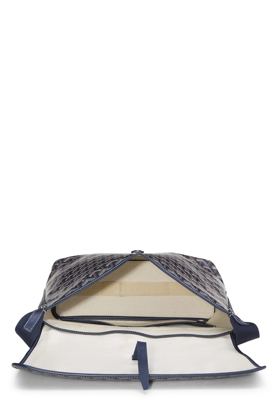 Navy Goyardine Canvas Capetien MM, , large image number 5