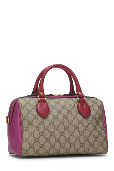 Gucci Multicolor GG Supreme Canvas Boston Handbag — photo 2