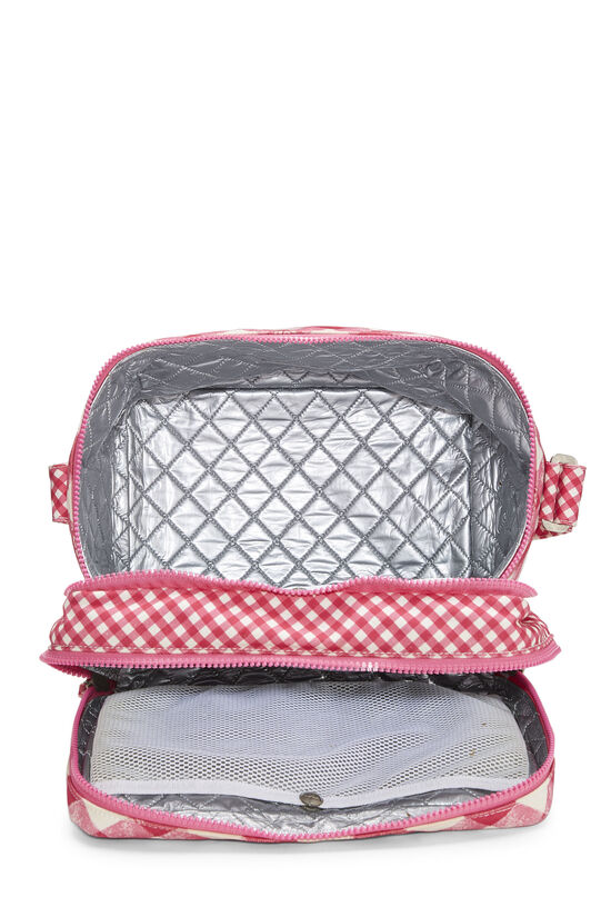 Pink & White Canvas Lunch Box Handbag, , large image number 5