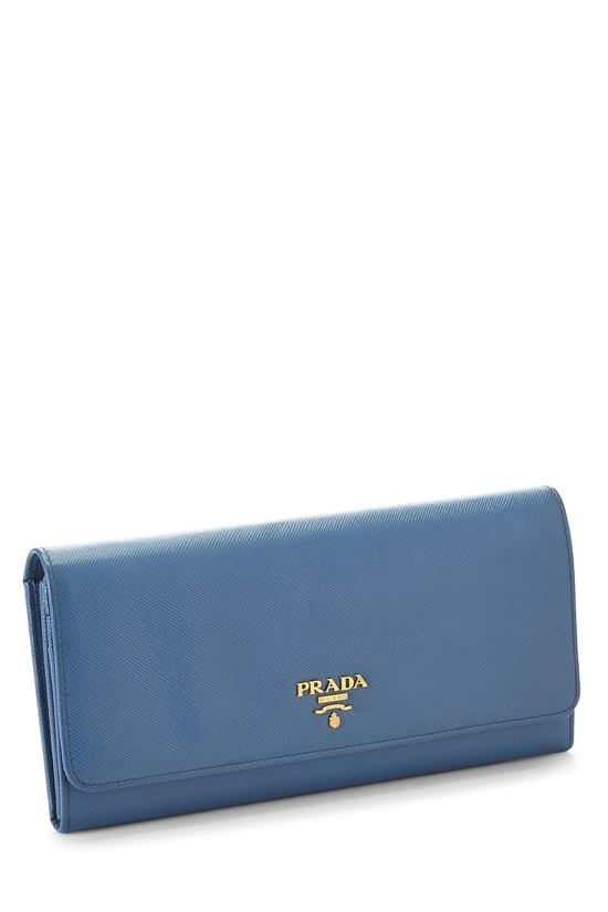 Blue Saffiano Leather Wallet On Chain (WOC), , large image number 1