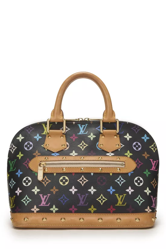 Takashi Murakami x Louis Vuitton Black Monogram Multicolore Alma PM, , large image number 0