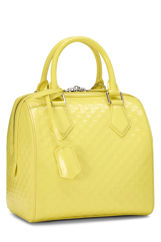 Yellow Damier Facette Speedy Cube PM, , large image number 1