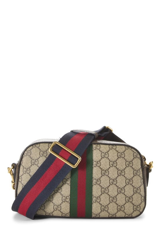 Brown GG Supreme Canvas Web Ophidia Crossbody Small, , large image number 3