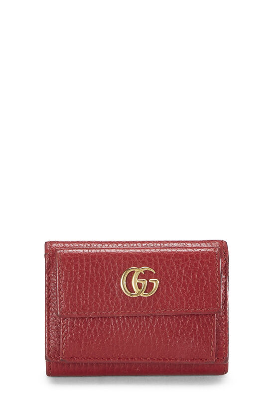 Red Leather 'GG' Marmont Wallet Small, , large image number 0