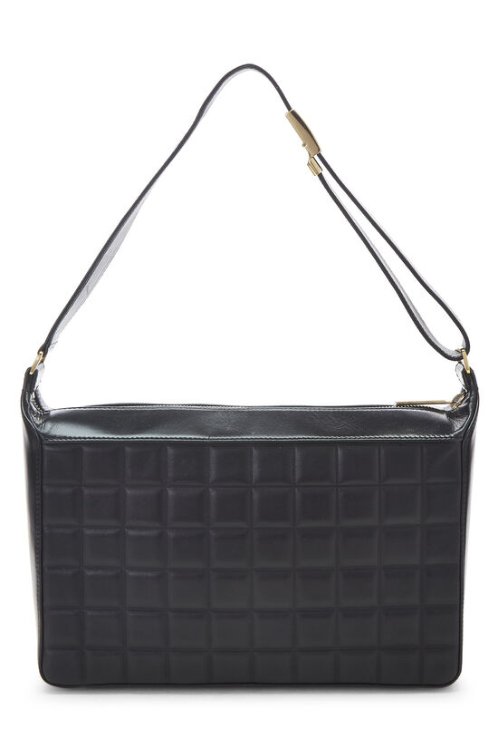 Black Lambskin Chocolate Bar Shoulder Bag, , large image number 4