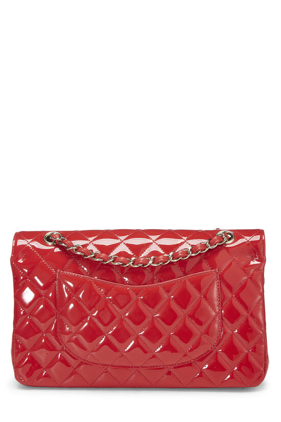 Red Quilted Patent Leather Classic Double Flap Medium, , large image number 3