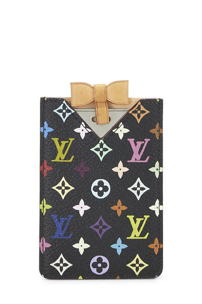 Takashi Murakami x Louis Vuitton Black Monogram Multicolore Etui Miroir