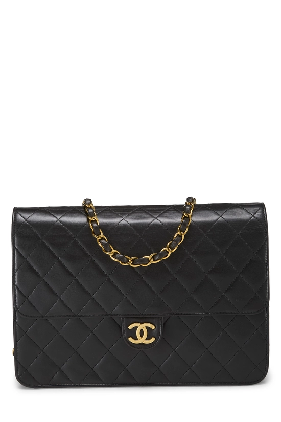 Black Quilted Lambskin Ex Flap Medium, , large image number 0