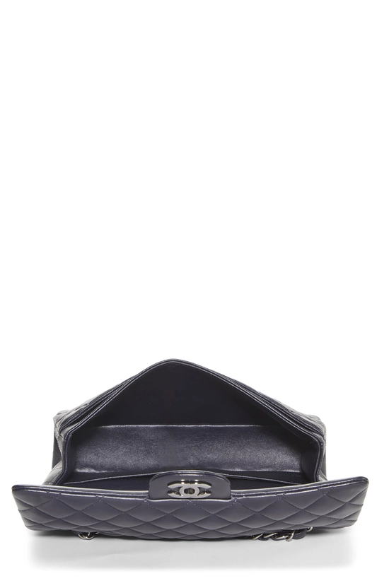 Navy Quilted Lambskin Classic Double Flap Medium, , large image number 5