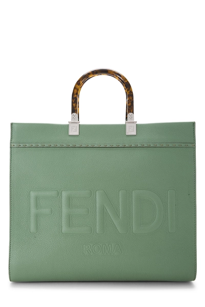 Green Calfskin Sunshine Shopper Medium