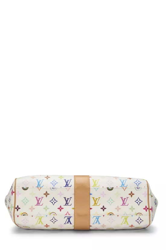Takashi Murakami x Louis Vuitton White Monogram Multicolore Eye Love Sac Retro GM, , large image number 4