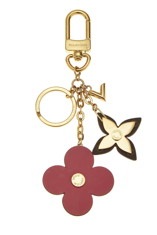 Gold & Multicolor Blooming Flowers Bag Charm, , large image number 1