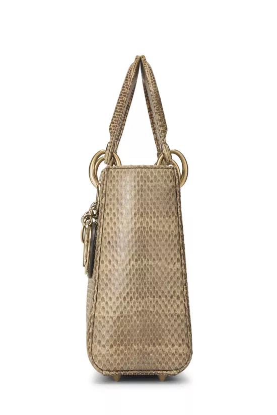 Brown Python Lady Dior Small, , large image number 2