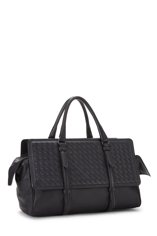 Black Intrecciato Monaco Tote Medium, , large image number 1