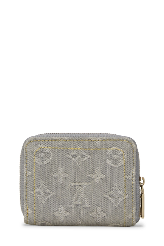 Pre-Owned Grey Denim Monogram Zippy Coin Purse QJA0OE0WEB000