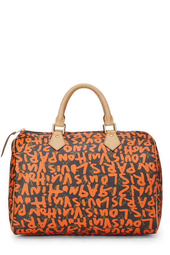 Stephen Sprouse x Louis Vuitton Monogram Orange Graffiti Speedy 30, , large image number 3